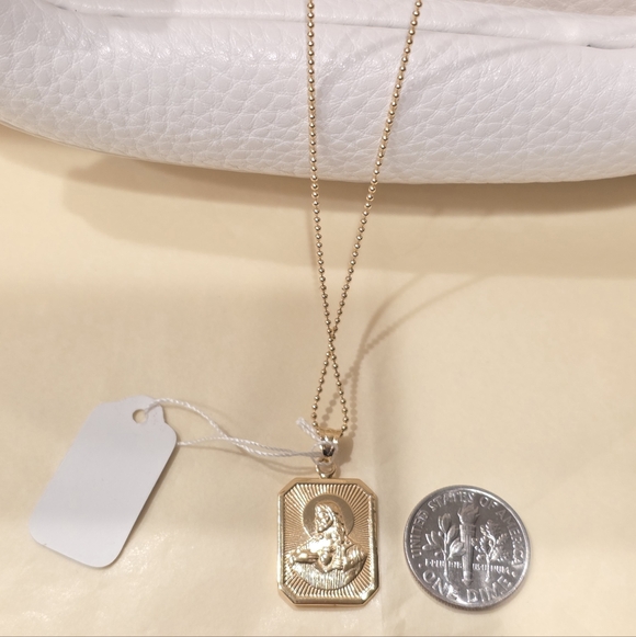 No brand Jewelry - 🙏🙏18K Real Gold Religious Necklace.🙏🙏❤️Great for Valentine"s gift❤️